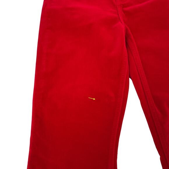 RE/DONE Mid-Rise Cropped Kick Flare Velvet Pants 25 - Picture 8 of 13